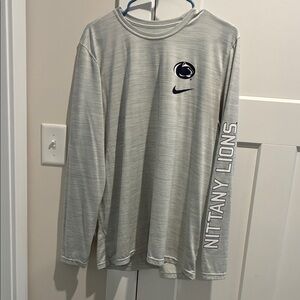 Nike Dri-Fit Gray Nittany Lions Long Sleeve Shirt